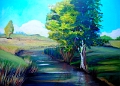 Flusslandschaft Acryl 40x60