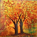 Herbstgold 20x20 Acryl