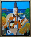 Mittelmeerstadt 50x60 Acryl