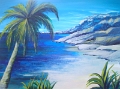 Palmenstrand Acryl 60x80