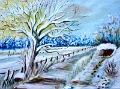 Winterweg 20x30 Acryl