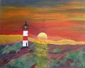 Lister Sonnenuntergang  Acryl 40x50